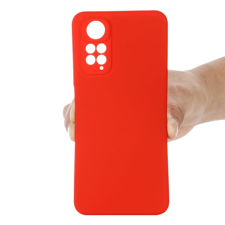 Custodia per telefono a copertura totale antiurto in silicone liquido di colore puro, For Xiaomi Redmi Note 11S/ Note 11 4G