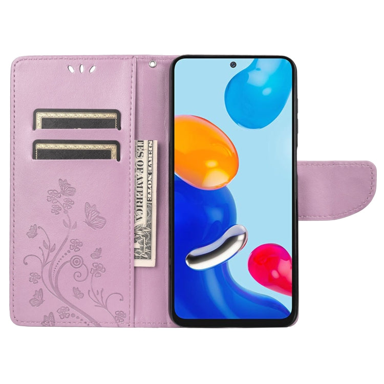 Custodia per cellulare in pelle con motivo a farfalla in rilievo, For Xiaomi Redmi Note 11 4G / Note 11S, For Xiaomi Poco X4 Pro 5G