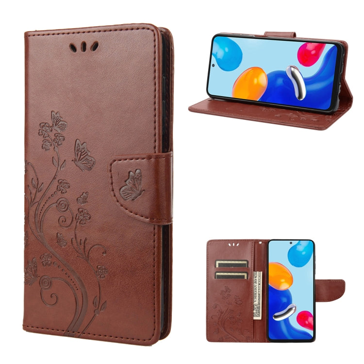 Custodia per cellulare in pelle con motivo a farfalla in rilievo, For Xiaomi Redmi Note 11 4G / Note 11S, For Xiaomi Poco X4 Pro 5G