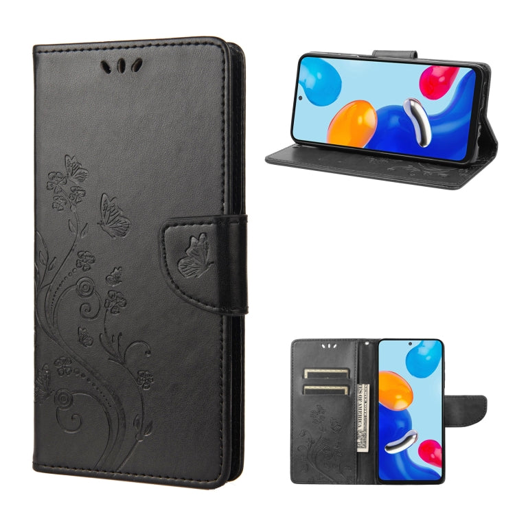 Custodia per cellulare in pelle con motivo a farfalla in rilievo, For Xiaomi Redmi Note 11 4G / Note 11S, For Xiaomi Poco X4 Pro 5G