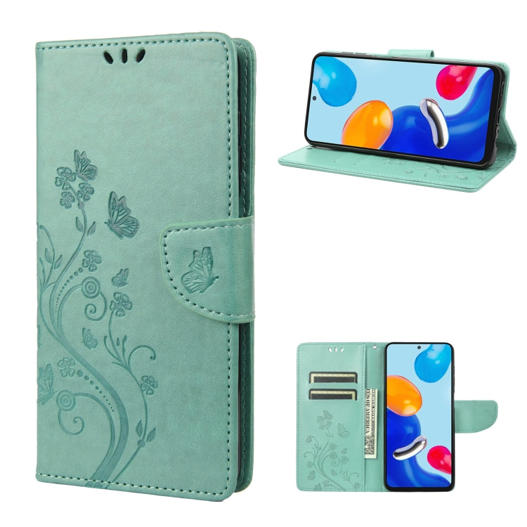 Custodia per cellulare in pelle con motivo a farfalla in rilievo, For Xiaomi Redmi Note 11 4G / Note 11S, For Xiaomi Poco X4 Pro 5G