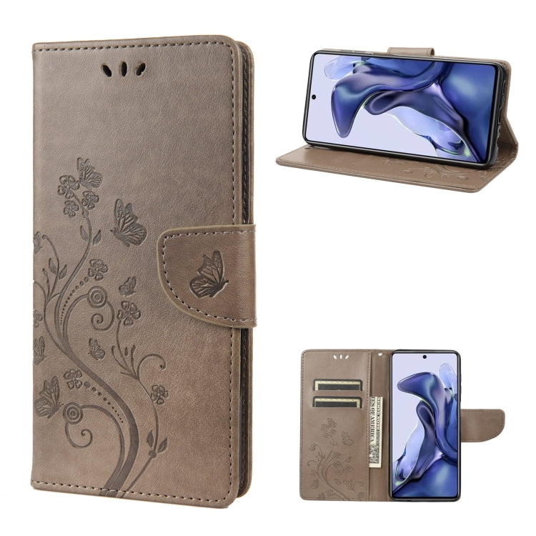 Custodia per cellulare in pelle con motivo a farfalla in rilievo, For Xiaomi Redmi Note 11 4G / Note 11S, For Xiaomi Poco X4 Pro 5G