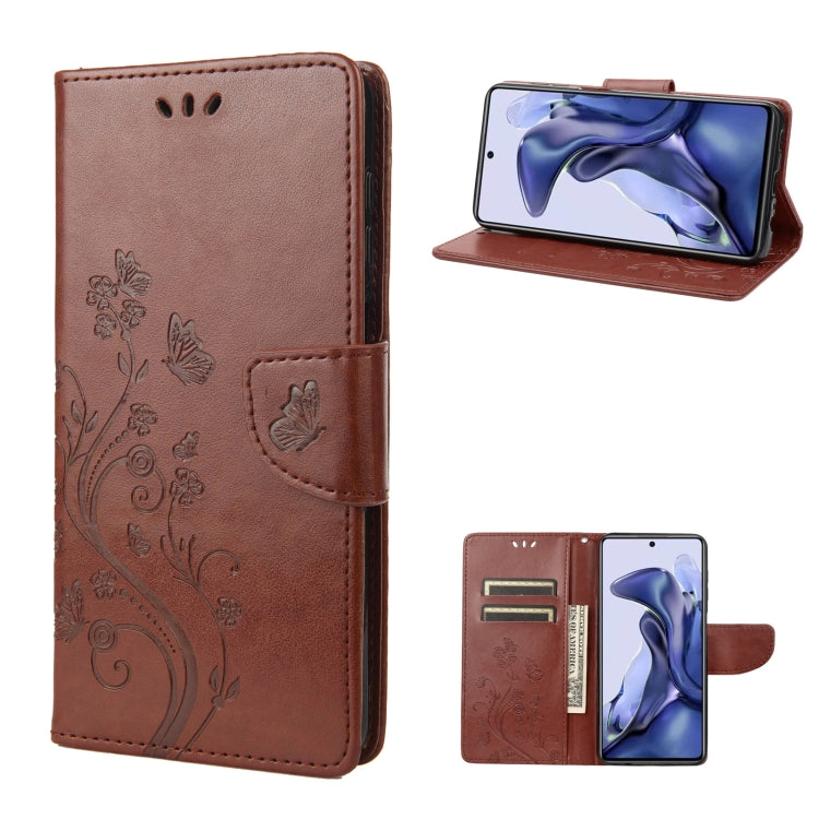 Custodia per cellulare in pelle con motivo a farfalla in rilievo, For Xiaomi Redmi Note 11 4G / Note 11S, For Xiaomi Poco X4 Pro 5G
