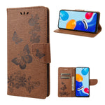 Custodia per cellulare in pelle flip orizzontale goffrata farfalla, For Xiaomi Redmi Note 11 4G / Note 11S, For Xiaomi Poco X4 Pro 5G