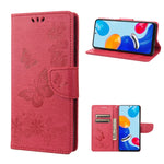 Custodia per cellulare in pelle flip orizzontale goffrata farfalla, For Xiaomi Redmi Note 11 4G / Note 11S, For Xiaomi Poco X4 Pro 5G