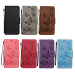 Custodia per cellulare in pelle flip orizzontale goffrata farfalla, For Xiaomi Redmi Note 11 4G / Note 11S, For Xiaomi Poco X4 Pro 5G