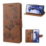Custodia per cellulare in pelle flip orizzontale goffrata farfalla, For Xiaomi Redmi Note 11 4G / Note 11S, For Xiaomi Poco X4 Pro 5G