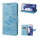 Custodia per cellulare in pelle flip orizzontale goffrata farfalla, For Xiaomi Redmi Note 11 4G / Note 11S, For Xiaomi Poco X4 Pro 5G