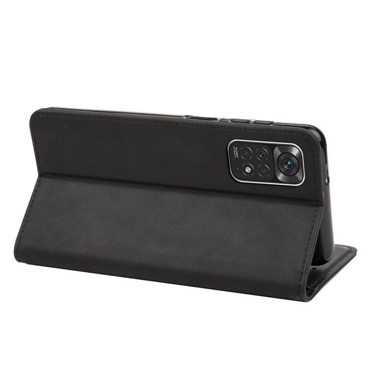 Custodia per telefono in pelle con giunzione magnetica Skin Feel, For Xiaomi Redmi Note 11 4G / Note 11S, For Xiaomi Poco X4 Pro 5G