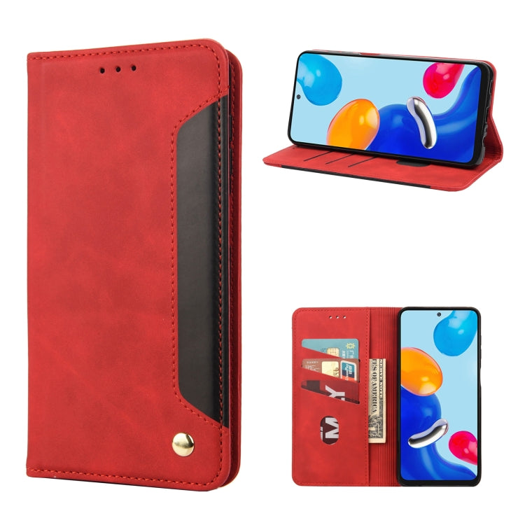 Custodia per telefono in pelle con giunzione magnetica Skin Feel, For Xiaomi Redmi Note 11 4G / Note 11S, For Xiaomi Poco X4 Pro 5G