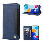 Custodia per telefono in pelle con giunzione magnetica Skin Feel, For Xiaomi Redmi Note 11 4G / Note 11S, For Xiaomi Poco X4 Pro 5G