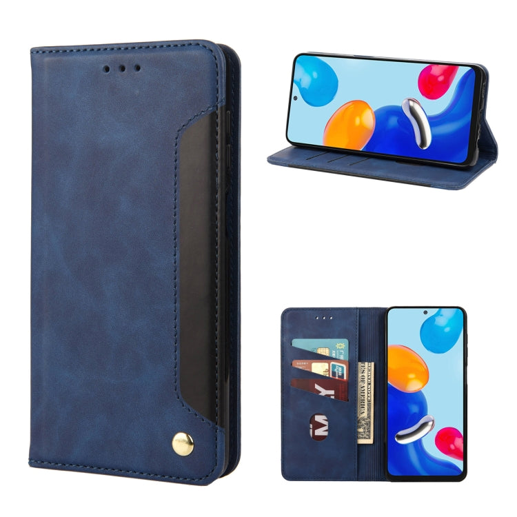 Custodia per telefono in pelle con giunzione magnetica Skin Feel, For Xiaomi Redmi Note 11 4G / Note 11S, For Xiaomi Poco X4 Pro 5G