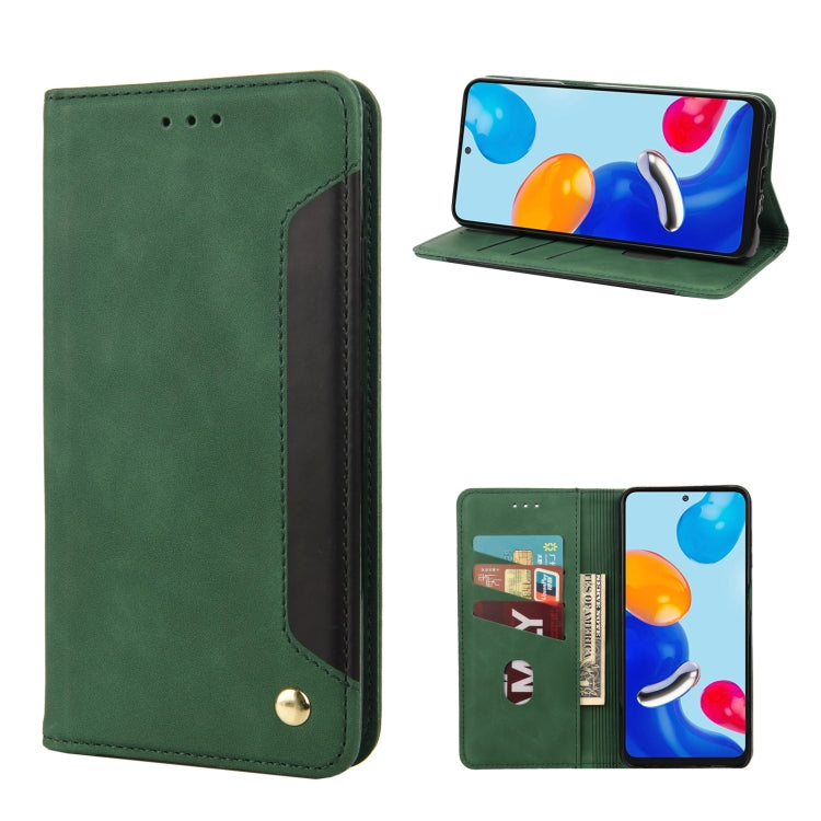 Custodia per telefono in pelle con giunzione magnetica Skin Feel, For Xiaomi Redmi Note 11 4G / Note 11S, For Xiaomi Poco X4 Pro 5G