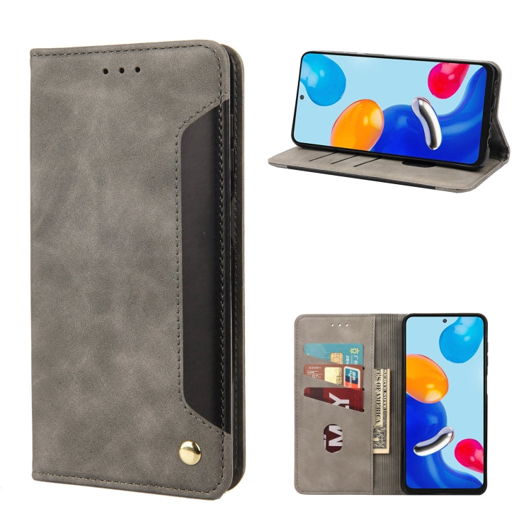 Custodia per telefono in pelle con giunzione magnetica Skin Feel, For Xiaomi Redmi Note 11 4G / Note 11S, For Xiaomi Poco X4 Pro 5G