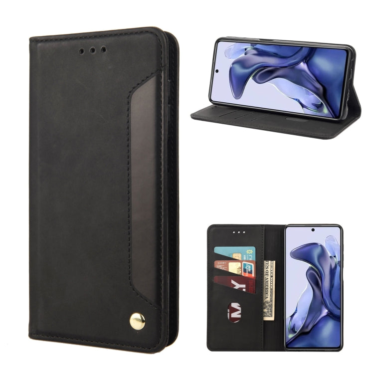 Custodia per telefono in pelle con giunzione magnetica Skin Feel, For Xiaomi Redmi Note 11 4G / Note 11S, For Xiaomi Poco X4 Pro 5G