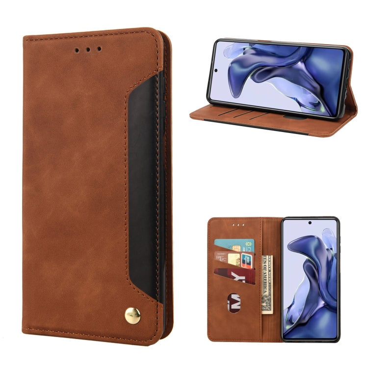 Custodia per telefono in pelle con giunzione magnetica Skin Feel, For Xiaomi Redmi Note 11 4G / Note 11S, For Xiaomi Poco X4 Pro 5G