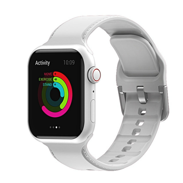 Cinturino con cuciture in silicone per Apple Watch Series, 7 41mm / 6&SE&5&4 40mm / 3&2&1 38mm