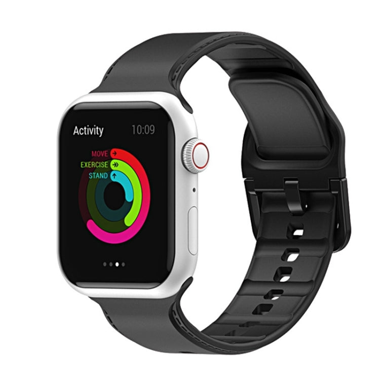 Cinturino con cuciture in silicone per Apple Watch Series, 7 41mm / 6&SE&5&4 40mm / 3&2&1 38mm