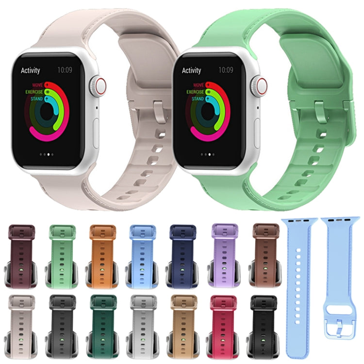 Cinturino con cuciture in silicone per Apple Watch Series, 7 41mm / 6&SE&5&4 40mm / 3&2&1 38mm