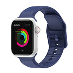 Cinturino con cuciture in silicone per Apple Watch Series, 7 45mm / 6&SE&5&4 44mm / 3&2&1 42mm