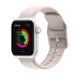 Cinturino con cuciture in silicone per Apple Watch Series, 7 45mm / 6&SE&5&4 44mm / 3&2&1 42mm