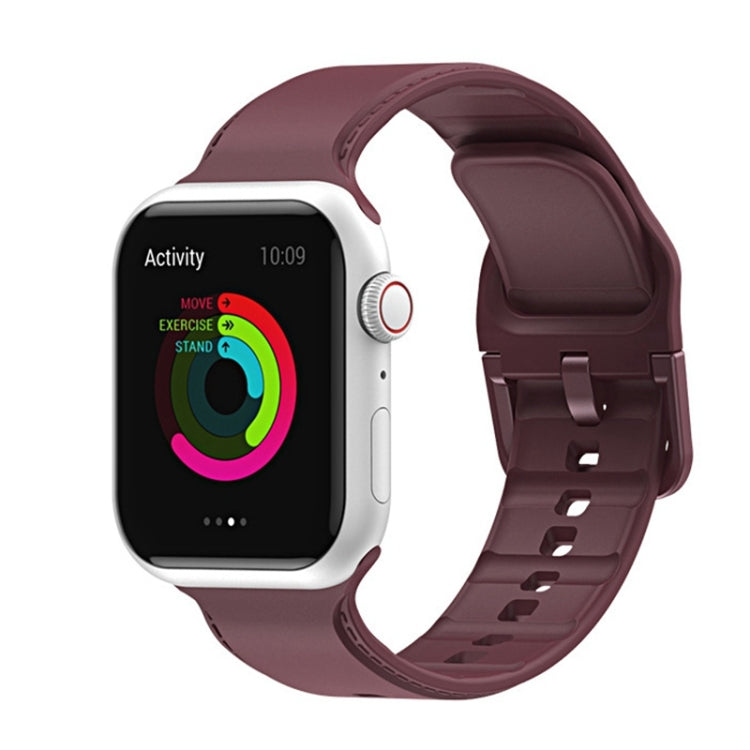 Cinturino con cuciture in silicone per Apple Watch Series, 7 45mm / 6&SE&5&4 44mm / 3&2&1 42mm