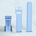 Cinturino con cuciture in silicone per Apple Watch Series, 7 45mm / 6&SE&5&4 44mm / 3&2&1 42mm
