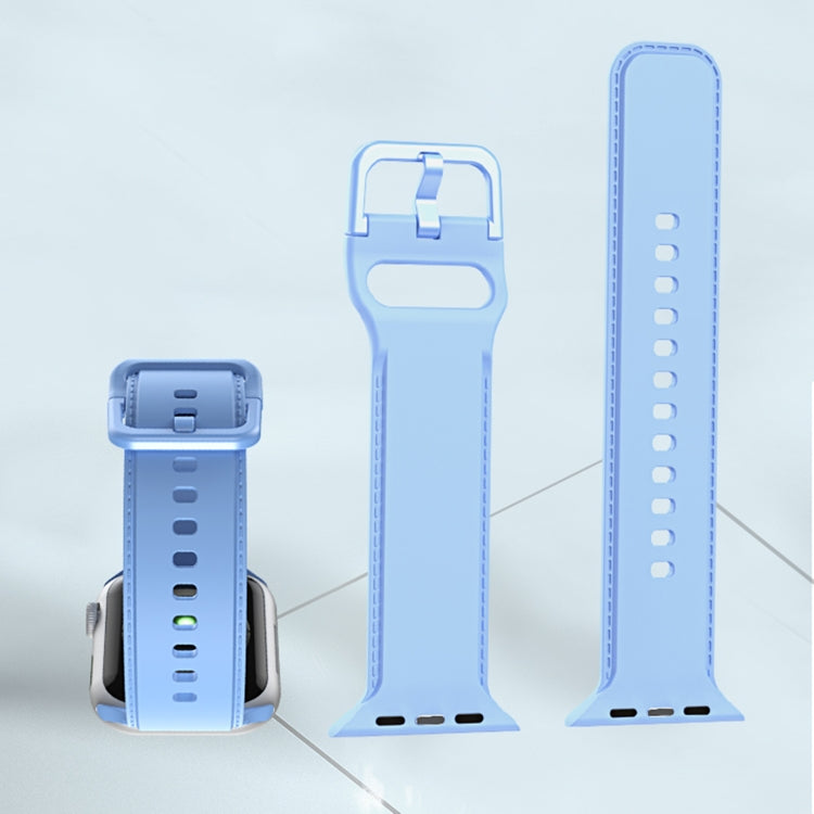 Cinturino con cuciture in silicone per Apple Watch Series, 7 45mm / 6&SE&5&4 44mm / 3&2&1 42mm