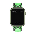 Cinturino in silicone bicolore per Apple Watch Series, 7 41mm / 6&SE&5&4 40mm / 3&2&1 38mm, 7 45mm / 6&SE&5&4 44mm / 3&2&1 42mm