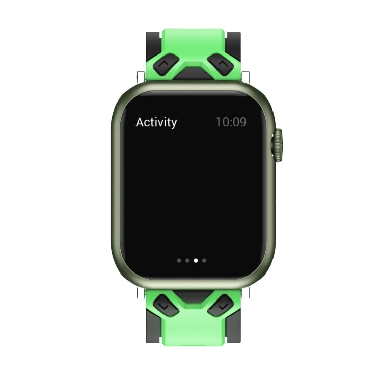 Cinturino in silicone bicolore per Apple Watch Series, 7 41mm / 6&SE&5&4 40mm / 3&2&1 38mm, 7 45mm / 6&SE&5&4 44mm / 3&2&1 42mm
