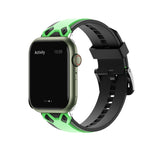 Cinturino in silicone bicolore per Apple Watch Series, 7 41mm / 6&SE&5&4 40mm / 3&2&1 38mm, 7 45mm / 6&SE&5&4 44mm / 3&2&1 42mm