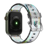 Cinturino in silicone trasparente Aurora per la serie Apple Watch, 7 41mm / 6&SE&5&4 40mm / 3&2&1 38mm, 7 45mm / 6&SE&5&4 44mm / 3&2&1 42mm
