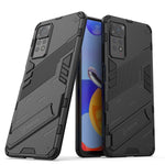 Punk Armor 2 in 1 PC + custodia per telefono antiurto in TPU con supporto invisibile, For Xiaomi Redmi Note 11 Pro 5G Gobal, For Xiaomi Poco M4 Pro 4G, For Xiaomi Poco X4 Pro 5G