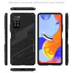 Punk Armor 2 in 1 PC + custodia per telefono antiurto in TPU con supporto invisibile, For Xiaomi Redmi Note 11 Pro 5G Gobal, For Xiaomi Poco M4 Pro 4G, For Xiaomi Poco X4 Pro 5G