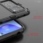 Punk Armor 2 in 1 PC + custodia per telefono antiurto in TPU con supporto invisibile, For Xiaomi Redmi Note 11 Pro 5G Gobal, For Xiaomi Poco M4 Pro 4G, For Xiaomi Poco X4 Pro 5G