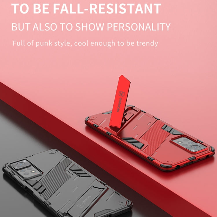 Punk Armor 2 in 1 PC + custodia per telefono antiurto in TPU con supporto invisibile, For Xiaomi Redmi Note 11 Pro 5G Gobal, For Xiaomi Poco M4 Pro 4G, For Xiaomi Poco X4 Pro 5G
