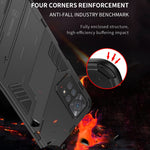 Punk Armor 2 in 1 PC + custodia per telefono antiurto in TPU con supporto invisibile, For Xiaomi Redmi Note 11 Pro 5G Gobal, For Xiaomi Poco M4 Pro 4G, For Xiaomi Poco X4 Pro 5G