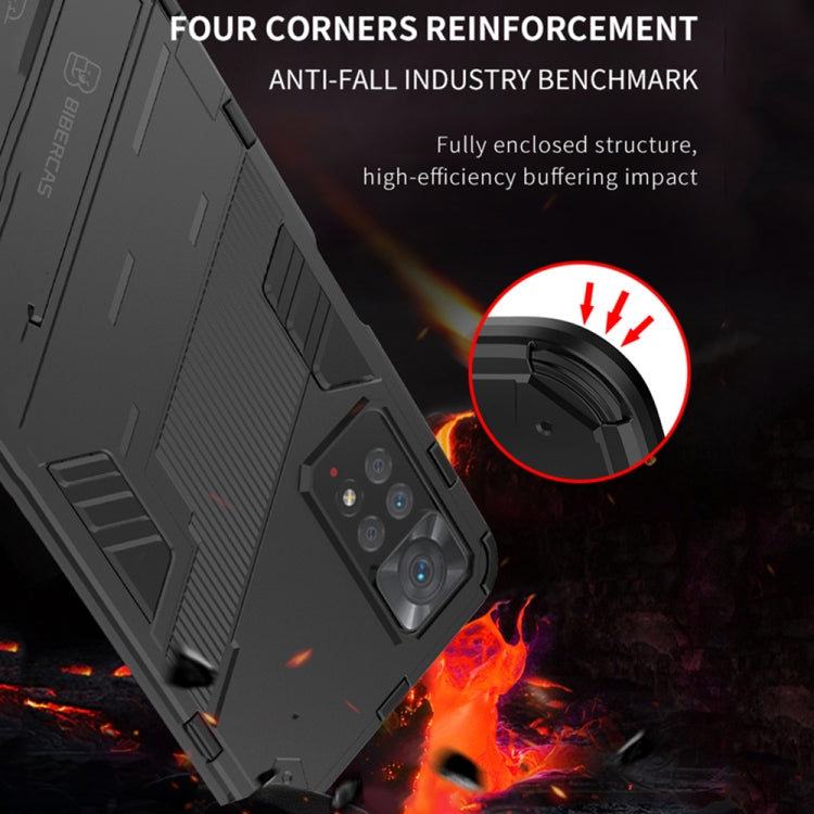 Punk Armor 2 in 1 PC + custodia per telefono antiurto in TPU con supporto invisibile, For Xiaomi Redmi Note 11 Pro 5G Gobal, For Xiaomi Poco M4 Pro 4G, For Xiaomi Poco X4 Pro 5G