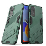 Punk Armor 2 in 1 PC + custodia per telefono antiurto in TPU con supporto invisibile, For Xiaomi Redmi Note 11 Pro 5G Gobal, For Xiaomi Poco M4 Pro 4G, For Xiaomi Poco X4 Pro 5G