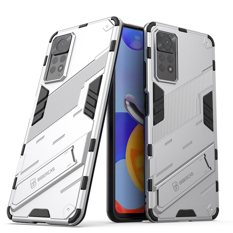 Punk Armor 2 in 1 PC + custodia per telefono antiurto in TPU con supporto invisibile, For Xiaomi Redmi Note 11 Pro 5G Gobal, For Xiaomi Poco M4 Pro 4G, For Xiaomi Poco X4 Pro 5G