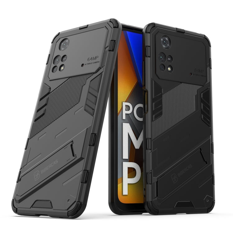 Punk Armor 2 in 1 PC + custodia per telefono antiurto in TPU con supporto invisibile, For Xiaomi Redmi Note 11 Pro 5G Gobal, For Xiaomi Poco M4 Pro 4G, For Xiaomi Poco X4 Pro 5G