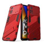 Punk Armor 2 in 1 PC + custodia per telefono antiurto in TPU con supporto invisibile, For Xiaomi Redmi Note 11 Pro 5G Gobal, For Xiaomi Poco M4 Pro 4G, For Xiaomi Poco X4 Pro 5G