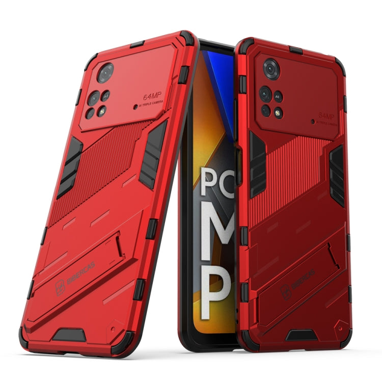 Punk Armor 2 in 1 PC + custodia per telefono antiurto in TPU con supporto invisibile, For Xiaomi Redmi Note 11 Pro 5G Gobal, For Xiaomi Poco M4 Pro 4G, For Xiaomi Poco X4 Pro 5G