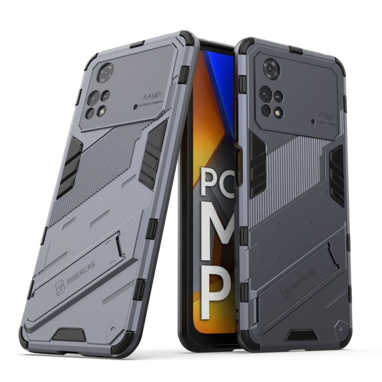 Punk Armor 2 in 1 PC + custodia per telefono antiurto in TPU con supporto invisibile, For Xiaomi Redmi Note 11 Pro 5G Gobal, For Xiaomi Poco M4 Pro 4G, For Xiaomi Poco X4 Pro 5G