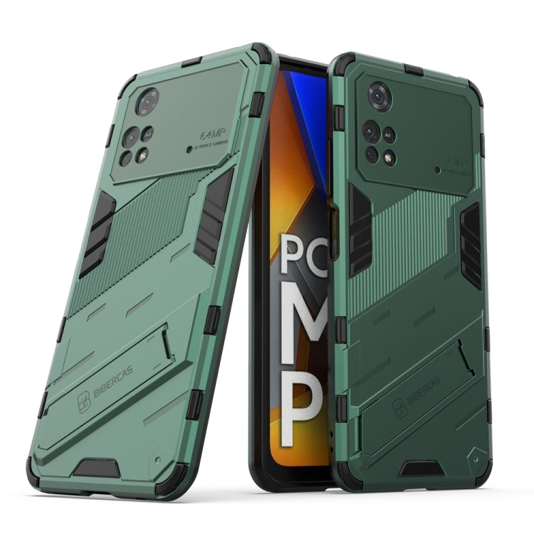 Punk Armor 2 in 1 PC + custodia per telefono antiurto in TPU con supporto invisibile, For Xiaomi Redmi Note 11 Pro 5G Gobal, For Xiaomi Poco M4 Pro 4G, For Xiaomi Poco X4 Pro 5G