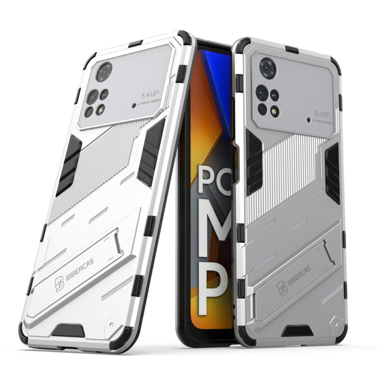 Punk Armor 2 in 1 PC + custodia per telefono antiurto in TPU con supporto invisibile, For Xiaomi Redmi Note 11 Pro 5G Gobal, For Xiaomi Poco M4 Pro 4G, For Xiaomi Poco X4 Pro 5G