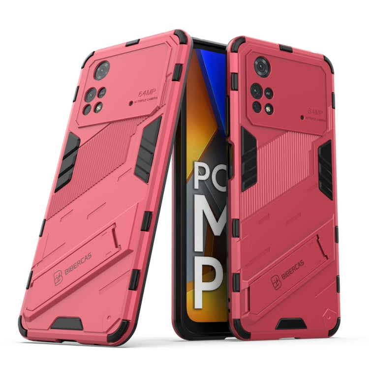 Punk Armor 2 in 1 PC + custodia per telefono antiurto in TPU con supporto invisibile, For Xiaomi Redmi Note 11 Pro 5G Gobal, For Xiaomi Poco M4 Pro 4G, For Xiaomi Poco X4 Pro 5G