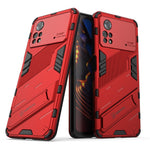 Punk Armor 2 in 1 PC + custodia per telefono antiurto in TPU con supporto invisibile, For Xiaomi Redmi Note 11 Pro 5G Gobal, For Xiaomi Poco M4 Pro 4G, For Xiaomi Poco X4 Pro 5G