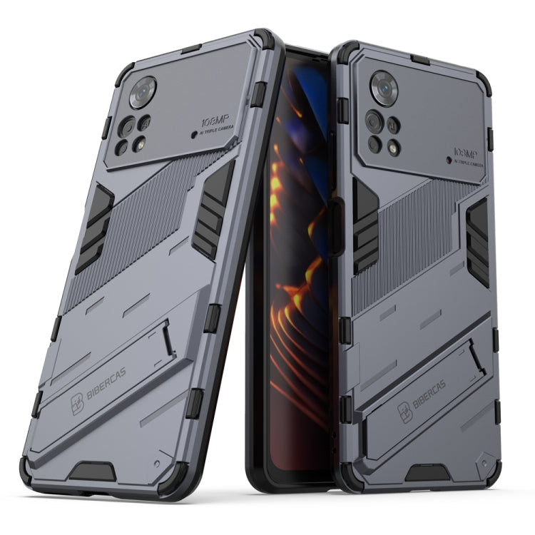 Punk Armor 2 in 1 PC + custodia per telefono antiurto in TPU con supporto invisibile, For Xiaomi Redmi Note 11 Pro 5G Gobal, For Xiaomi Poco M4 Pro 4G, For Xiaomi Poco X4 Pro 5G