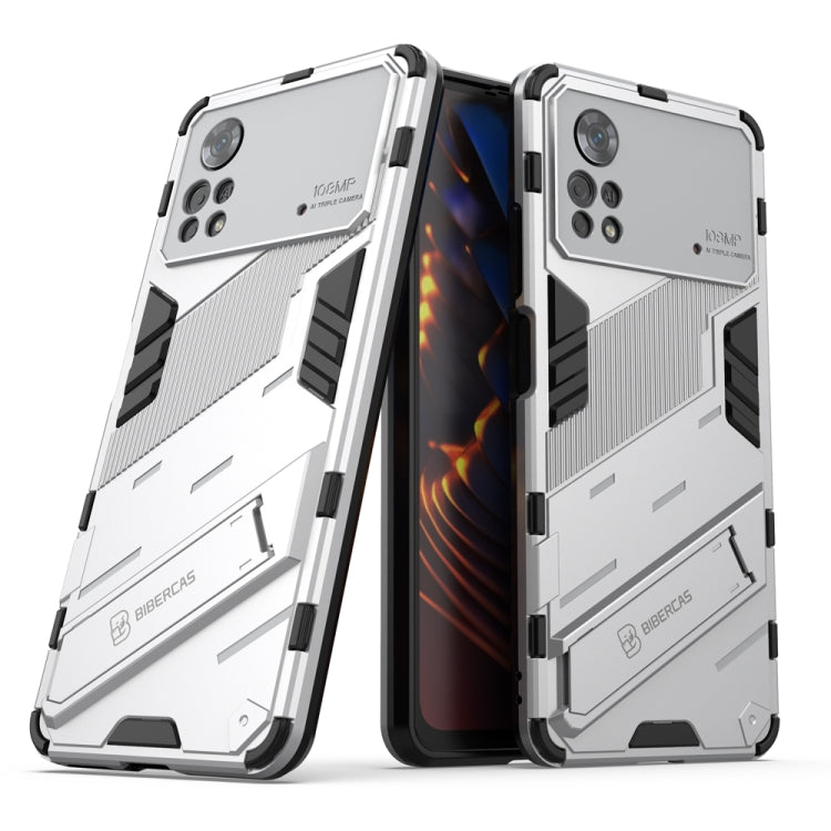 Punk Armor 2 in 1 PC + custodia per telefono antiurto in TPU con supporto invisibile, For Xiaomi Redmi Note 11 Pro 5G Gobal, For Xiaomi Poco M4 Pro 4G, For Xiaomi Poco X4 Pro 5G
